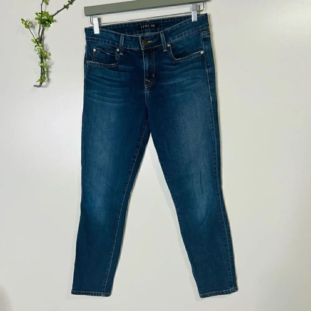 Level 99 Skinny Straight Ankle Jeans
